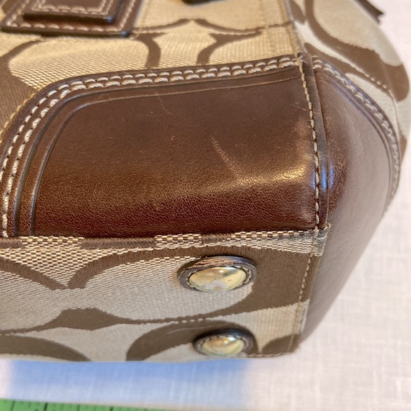 Coach Signature Striped Medium Carryall Handbag, Style #11620 - Picture 14 of 14